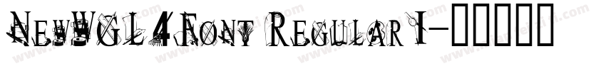 NewWGL4Font RegularI字体转换